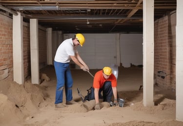a man riding a skateboard down a street next to tall buildings