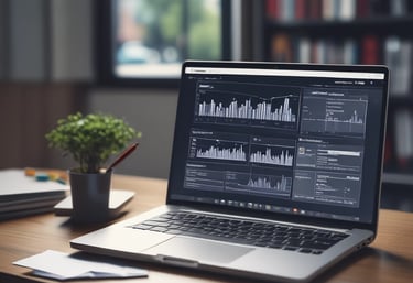 A computer screen displaying a graphical interface with technical information, possibly related to manufacturing or machinery operation. The interface includes a diagram of an industrial machine, text in Cyrillic script, and various numerical data.