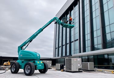 cherry picker cleaning . window cleaning