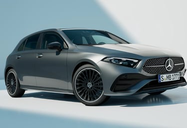 a silver mercedes benz