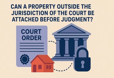 Can a Property Outside the Juristion of Court be Attached before Judgment