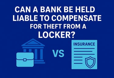 Featured Image on - Can a Bank be Helf Liable to Compensate For a Theft