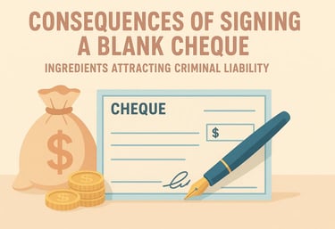 Featured Image on Consequences of Signing a Blank Cheque