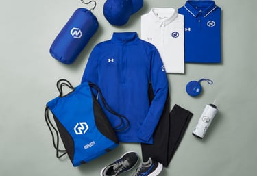 Custom branded apparels and accessories