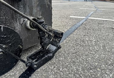 Crack repair for parking lot