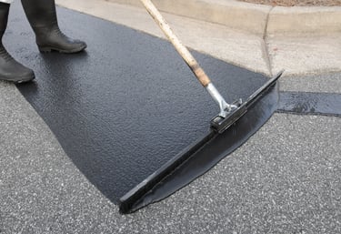 Sealcoating private parking lot and sealcoating for business