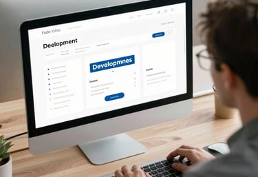 a man riding a skateboard down a street next to tall buildings