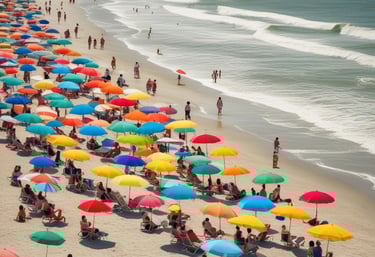 a man riding a skateboard down a street next to tall buildings