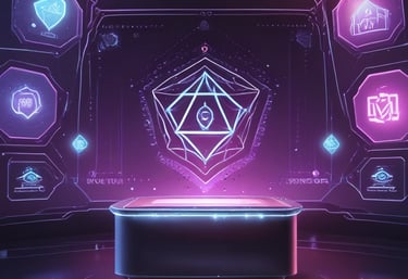 A sleek, modern digital dashboard showcasing various wealth pathways.