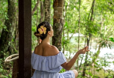 Medium die mediteert