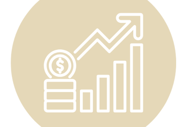 pictogramme d'augmentation des revenus pour les clients propriétaire de la conciergerie colleene