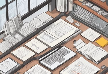 The image features a window display with bold, handwritten text reading 'PAY YOUR TAX NOW HERE!' A vintage car is visible in the reflective glass, along with a partial shadow or silhouette of a person. The background shows a street scene with a building.