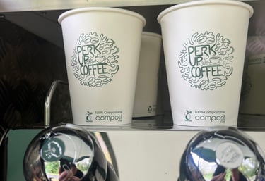 mobile coffee cart in Bath on the river path