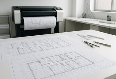 Ploteo de planos AutoCAD en Lima con delivery 24 horas - impresión profesional A0 y A1