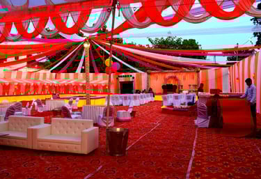 Event Room being prepared