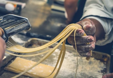 Chef Making Pasta