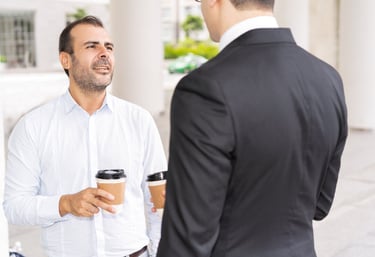 Executive and Concierge Assistant is Talking to each other