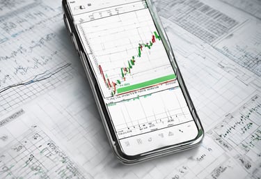 a person holding a cell phone in front of a computer