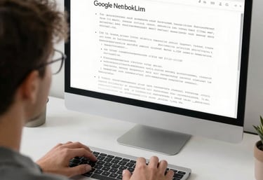 A sleek digital notebook interface displaying medical data and AI-generated insights.