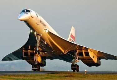 Concorde cruzando el Atlántico