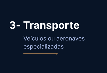 imagem de transportes para translados de corpos nacionais ou internacionais