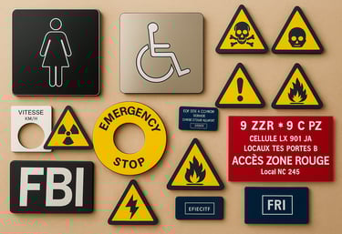 Signalétiques laser