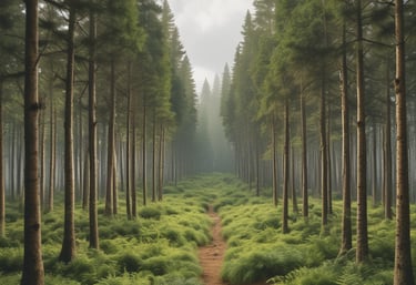 Several large dump trucks and an excavator are operating in an open-pit mine, with dusty and rocky terrain surrounding them. A drilling machine is also visible, indicating active mining activities.