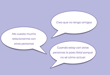 Me cuesta mucho relacionarme con otros personas