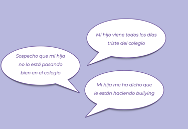 Sospecho que mi hija no lo está pasando bien en el colegio