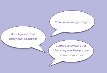 Cuando estoy con otros chicos, lo paso fatal porque no sé cómo actuar