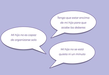 Mi hijo no es capaz de organizarse solo