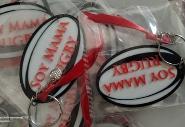 Llavero Personalizado Soy Mamá Rugby