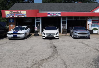 Few of the vehicles that Savios has serviced that day!