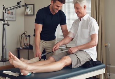 A close-up of aesthetic treatments being applied, showcasing the precision and care involved.