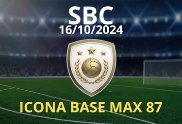 CAMPO DA CALCIO CON SIMBOLA SBC ICONA MAX 87 FC 25