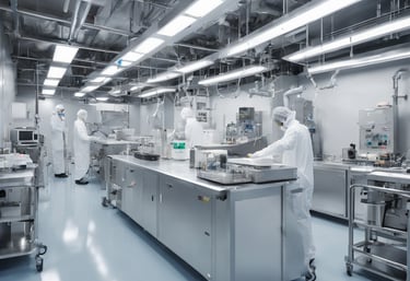 a large machine in a large building