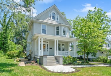 image of an old restored house in Catonsville Maryland