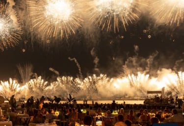 Feu d'artifices à Cannes avec Riviera privilège