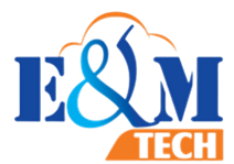 E&M Technology House Logo