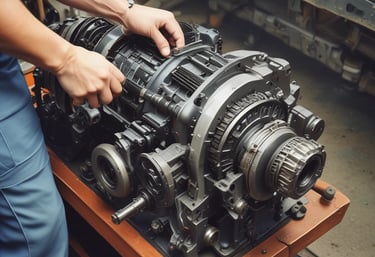 A spacious garage with various car service equipment.