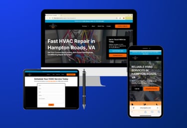 hvac website design