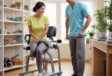 A vibrant red card with the word 'HEALTH' prominently displayed in black text, accompanied by smaller text indicating the number 09 (77) and phrases such as '77 HUMAN NEEDS' and '(physical)' at the top. The background consists of intersecting areas of blue and gray-green color.