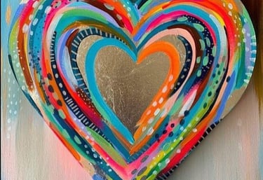 painted heart