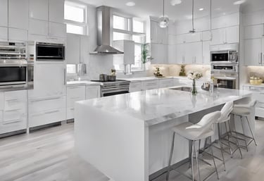 Custom Toronto modern white kitchen