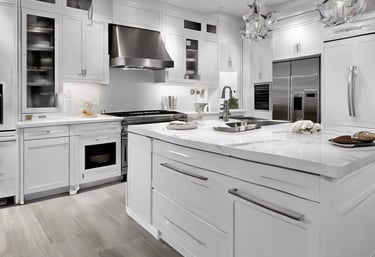 a modern white Toronto kitchen