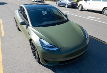 color change vinyl wrap tesla colorado springs