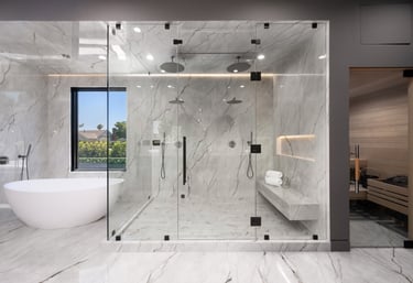 “frameless shower enclosure”  “tempered glass shower door”  “bathroom renovation ideas”  “custom sho