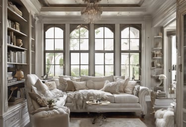 photo of white staircase