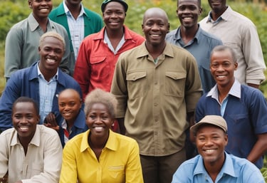A group photo of affiliated auditors smiling together in a professional office setting.