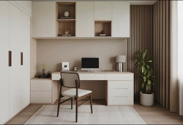 Minimal Office at home design